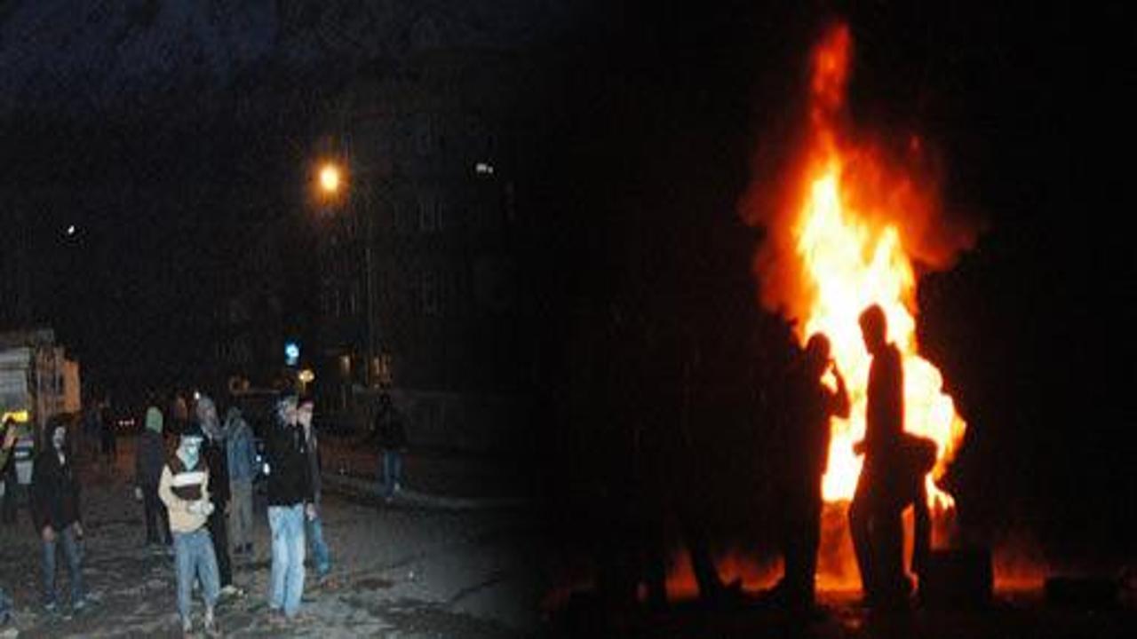 Terör yandaşları Okmeydanı'nı karıştırdı