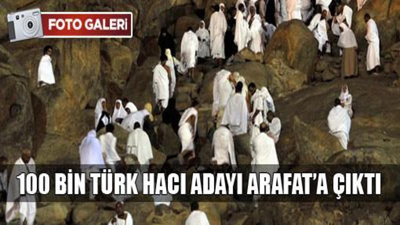 100 bin Türk hacı adayı Arafat'ta