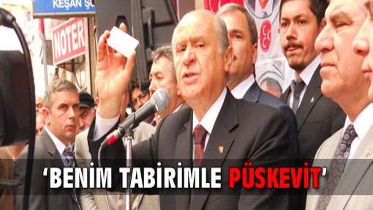 Bahçeli'nin püskevitinde 2. perde