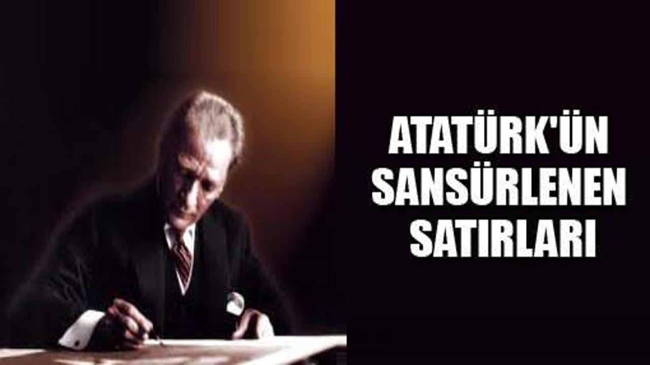 Atatürk'ün 80 yıldır sansürlenen mektubu