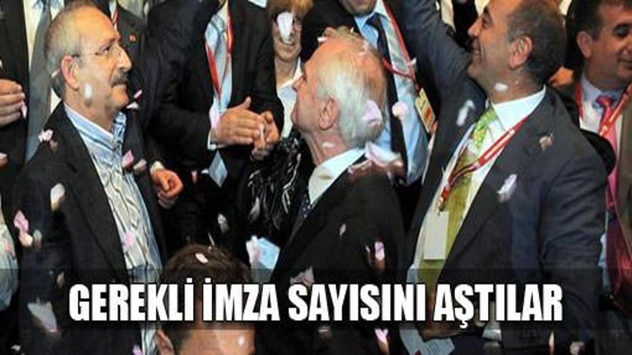 CHP'de olağanüstü kongre için imza tamam