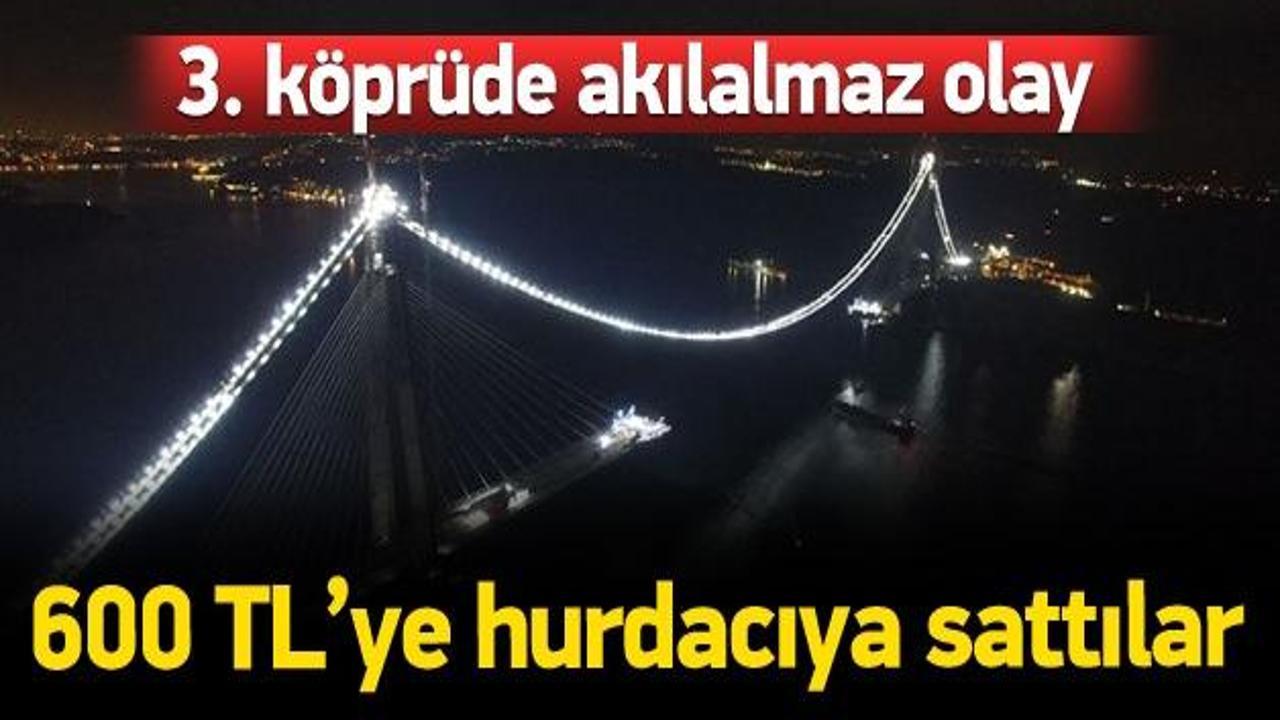 3. k&ouml;pr&uuml; otoyol inşaatında inanılmaz hırsızlık