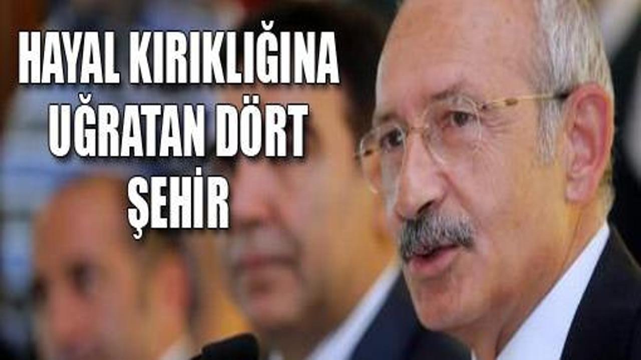 Kemal Kılıçdaroğlu'nu üzen 4 şehir