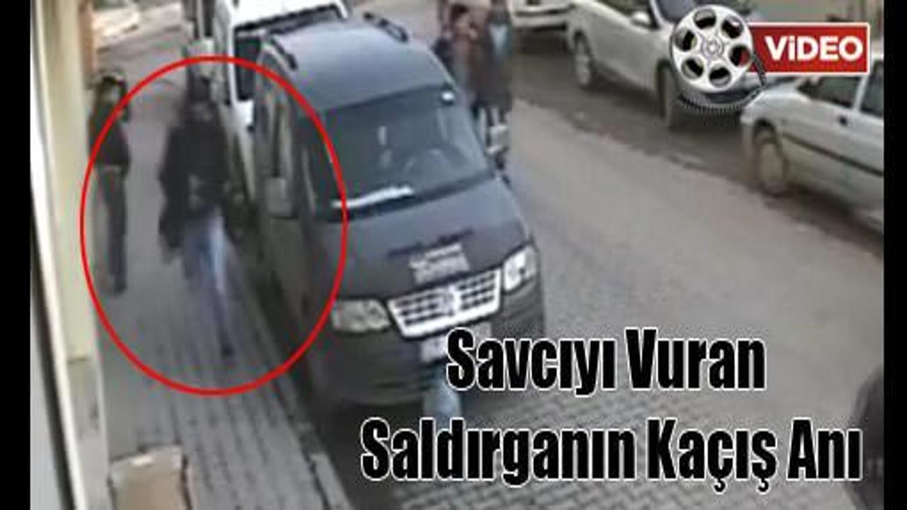 Savcıyı vuran saldırganın kaçış anı VİDEO