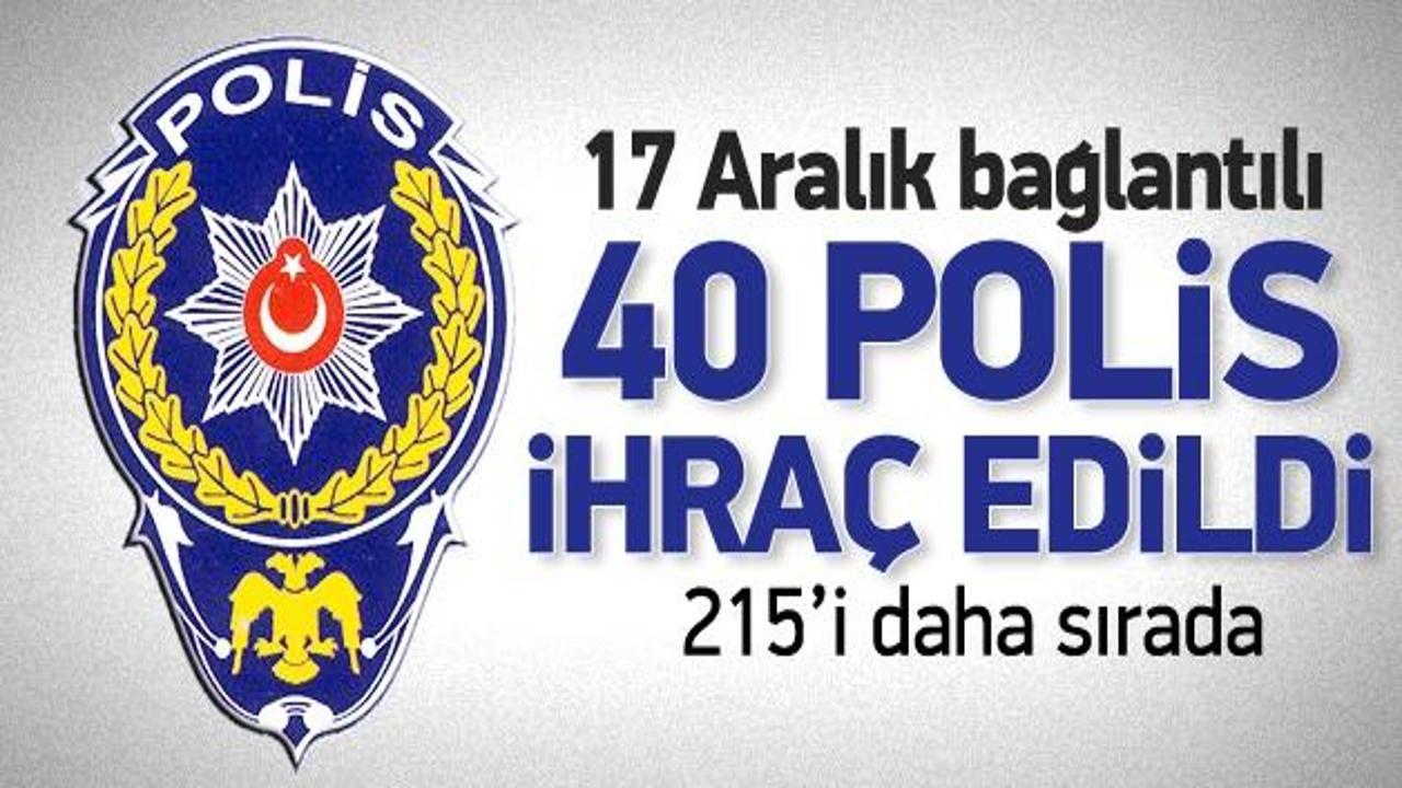 40 polis meslekten ihraç edildi
