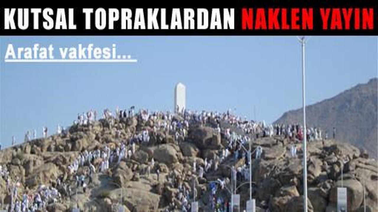 Hacı adayları Arafat'a yürüyor