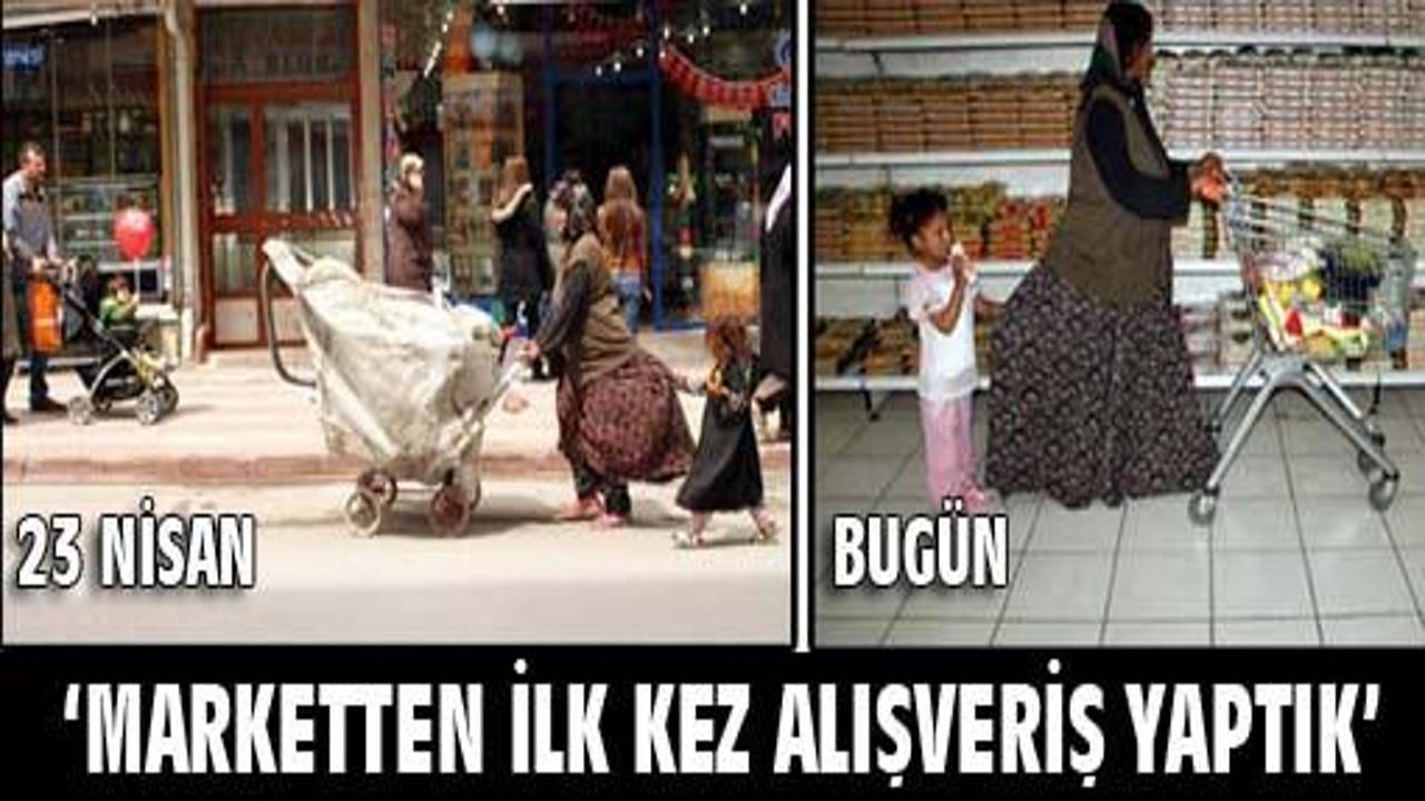 Küçük Adliye ilk kez alışveriş yaptı