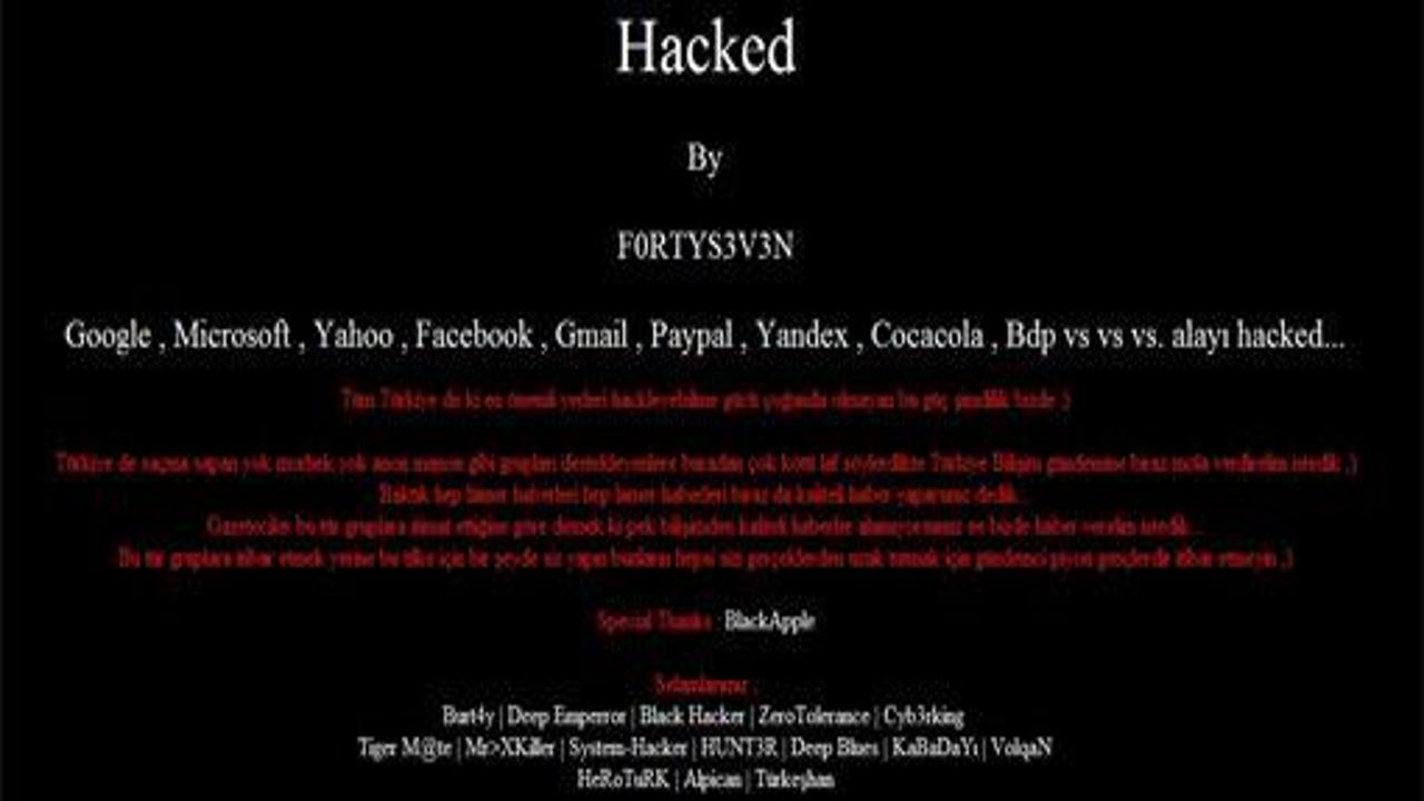 Birçok internet sitesi hacklendi