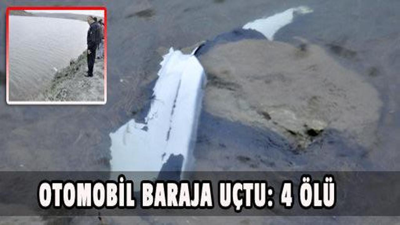 Otomobil baraja uçtu: 4 ölü