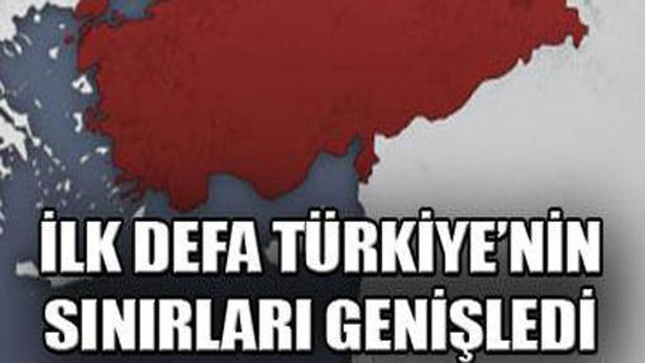 Haritada Türkiye'nin sınırlarını genişletti