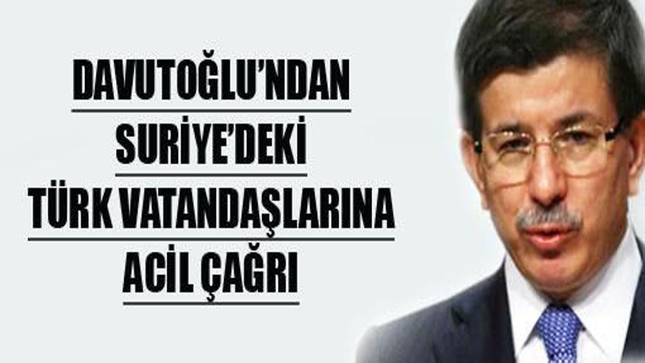 Davutoğlu'ndan Türklere dönün çağrısı