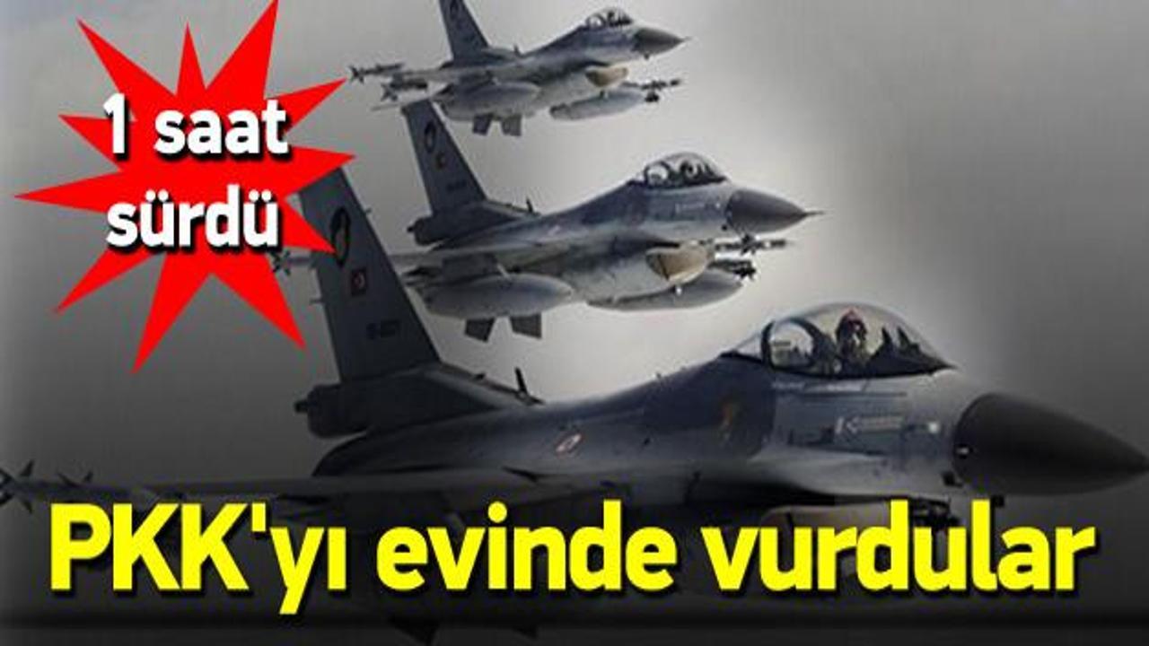 4  Türk F-16'sı PKK'nın mağaralarını vurdu