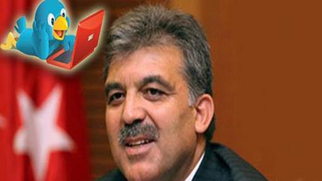 Gül'den bloglar için twitterden mesaj