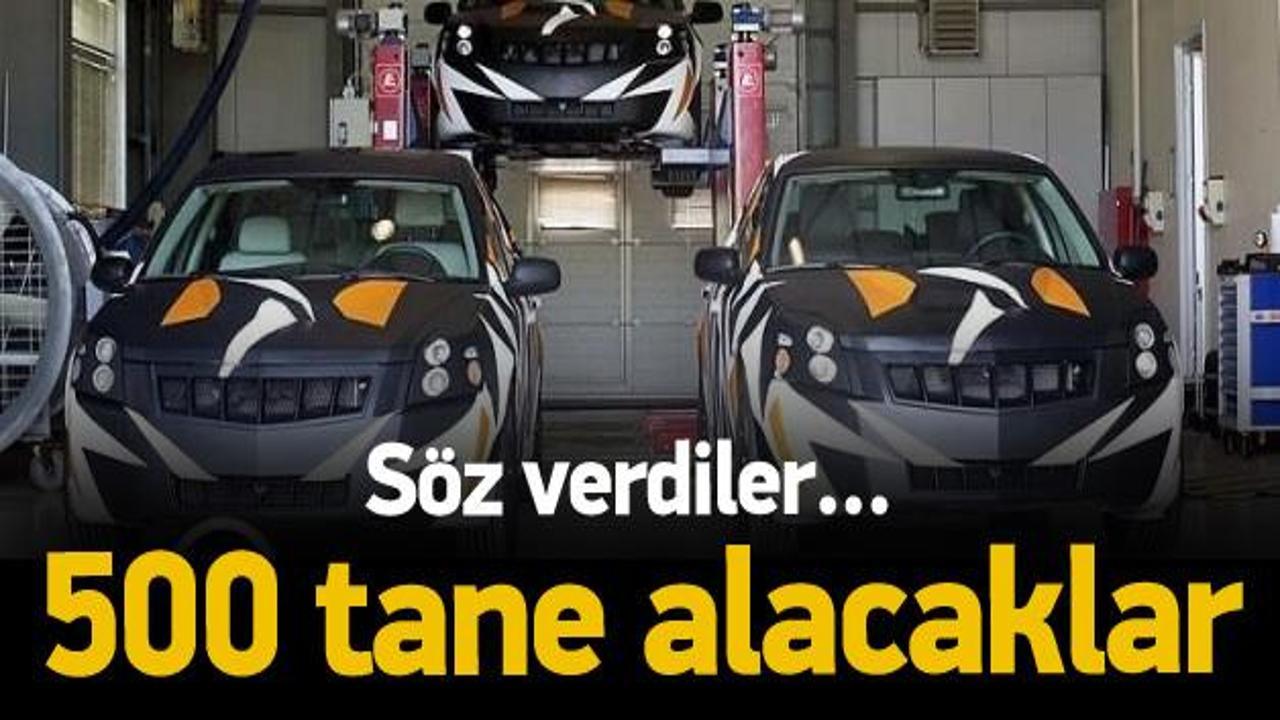 500 adet yerli otomobil almaya s&ouml;z verdiler