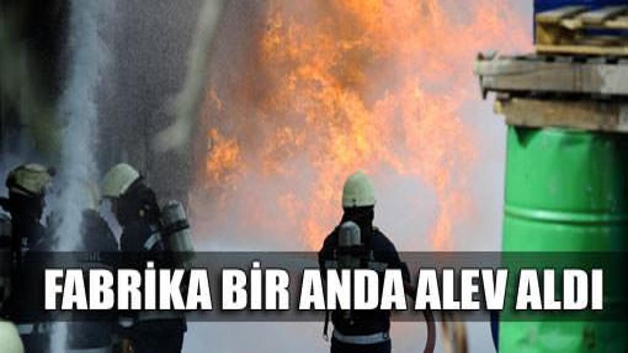 Hadımköy'de dev fabrika yangını