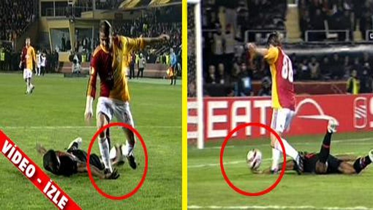 Galatasaray'ın verilmeyen penaltısı VİDEO