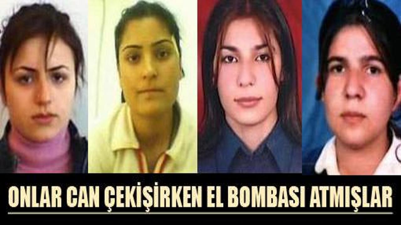 4 kız can çekişirken el bombası atmışlar