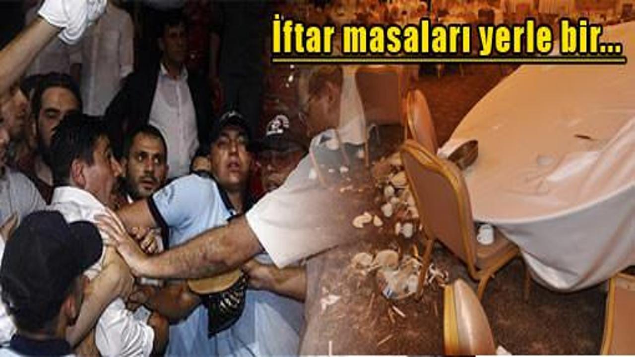 Saadet'de tekme-yumruklu iftar yemeği