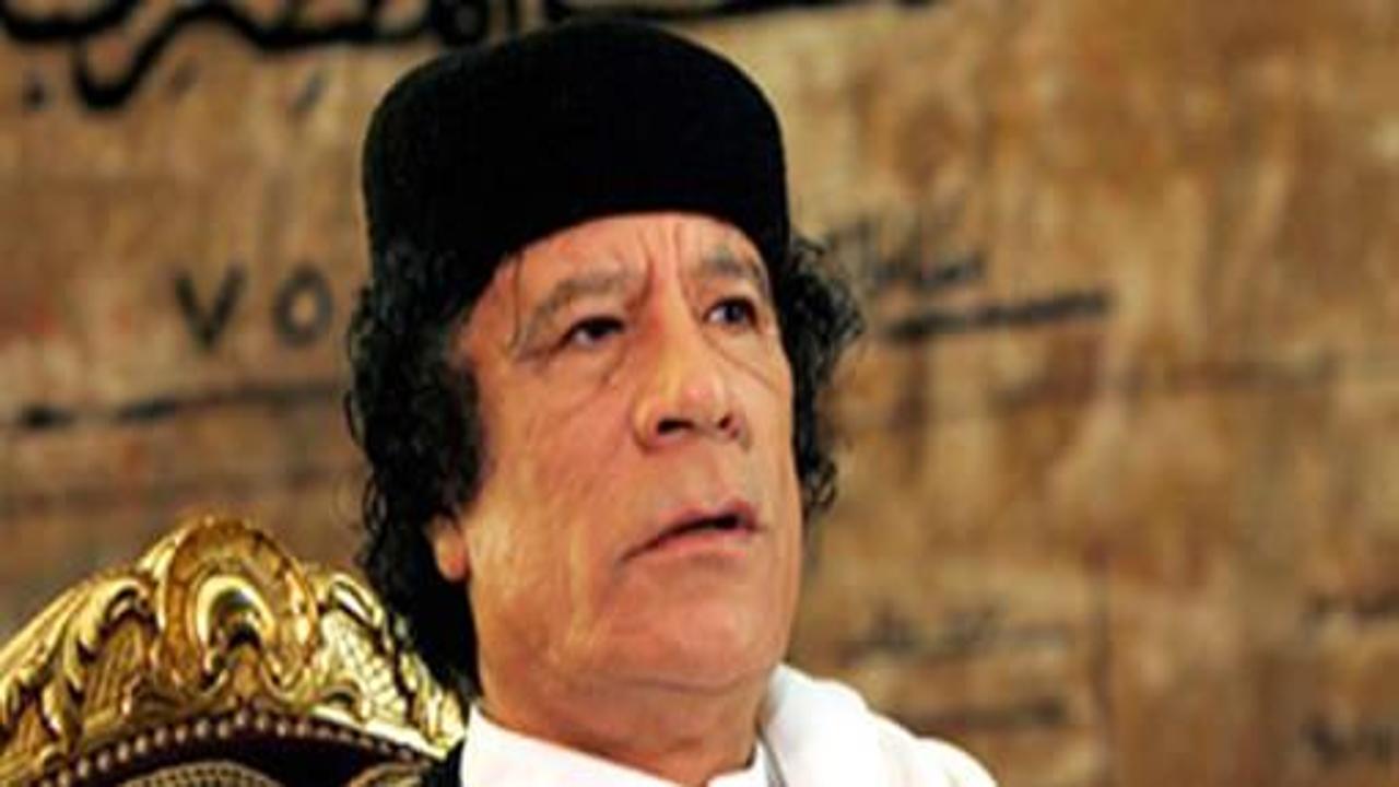 Kaddafi: NATO durursa anlaşırız