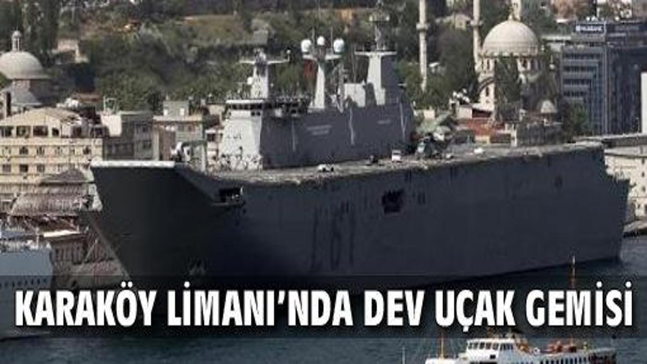 Dev savaş gemisi İstanbul'da VİDEO