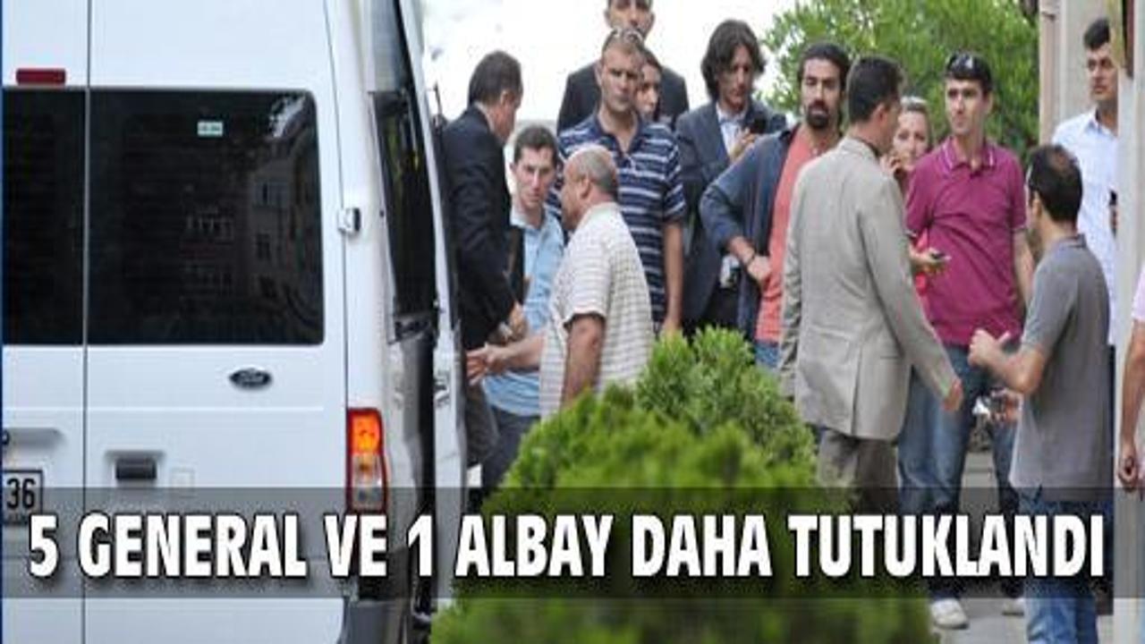 5 general ve 1 albay daha tutuklandı