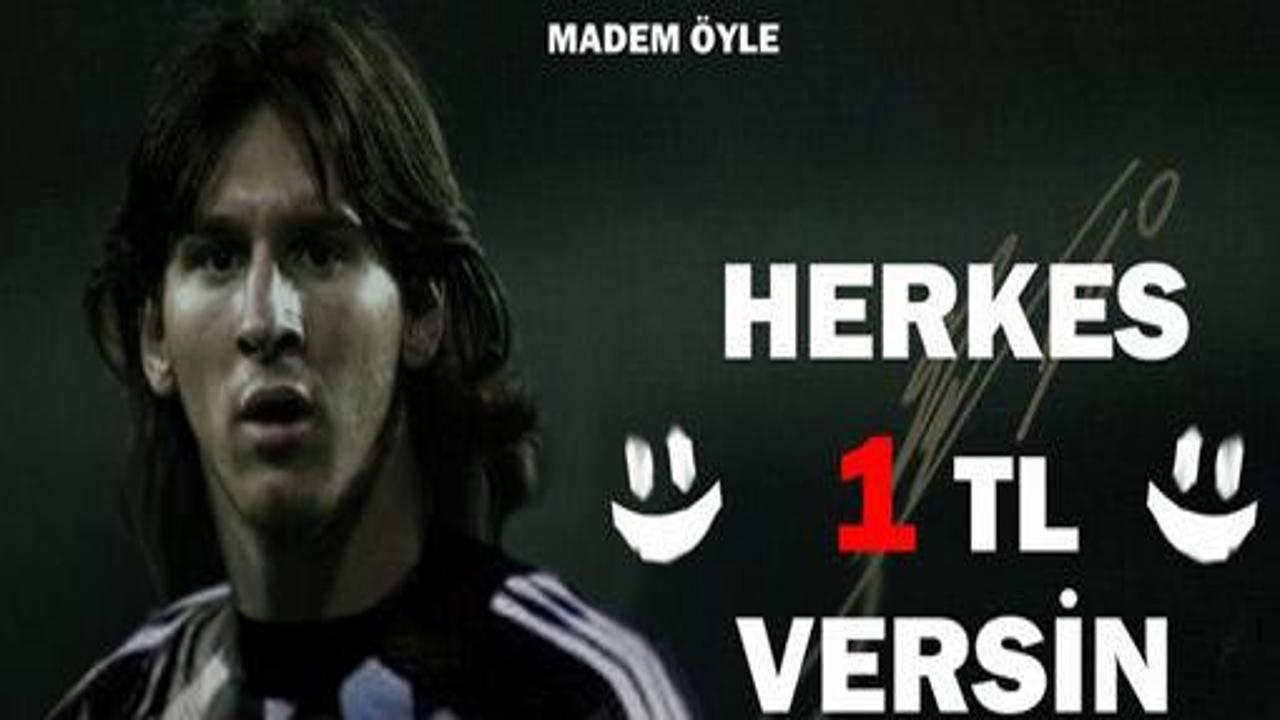 Beşiktaş taraftarından Messi kampanyası