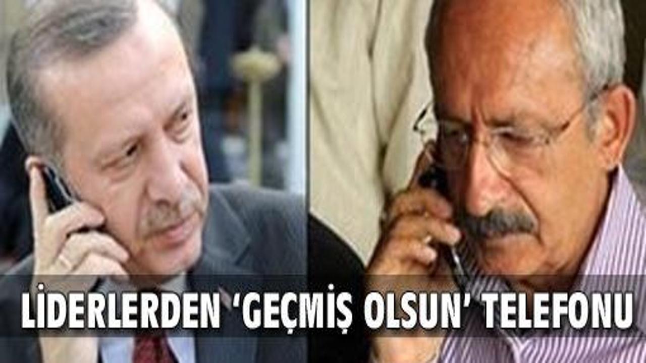 Liderlerden 'geçmiş olsun' telefonu