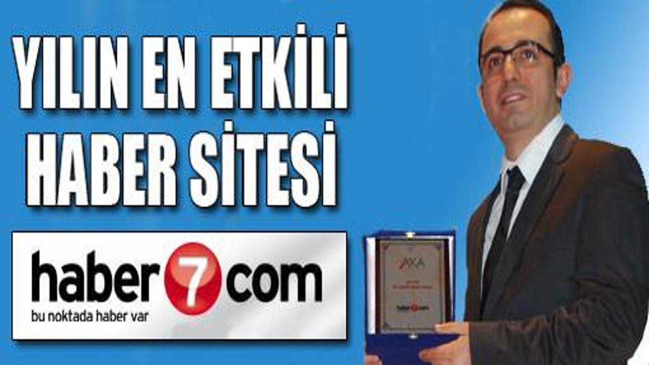 Haber 7'ye En Etkili Haber Sitesi ödülü