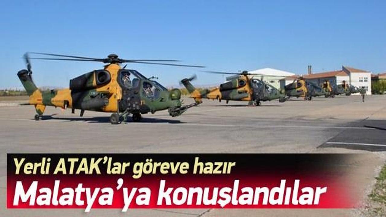  5 ATAK helikopteri Malatya’ya konuşlandı