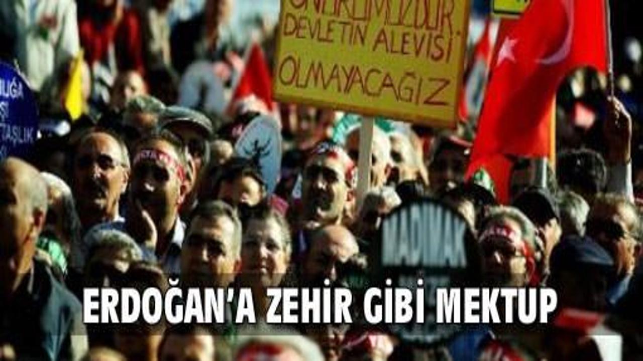 Başbakan Erdoğan'a zehir gibi mektup