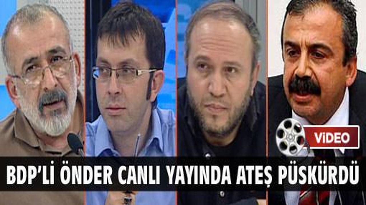 BDP'li Önder canlı yayında ateş püskürdü