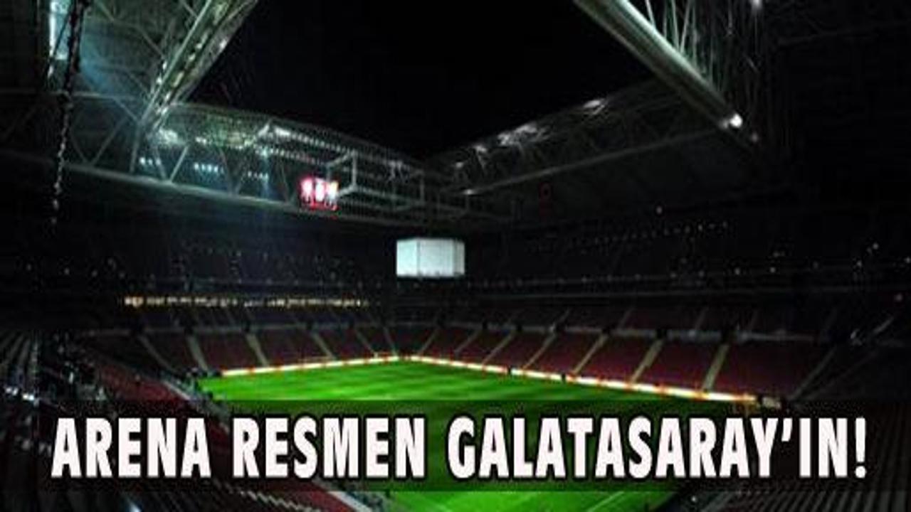 Arena resmen Galatasaray'ın!