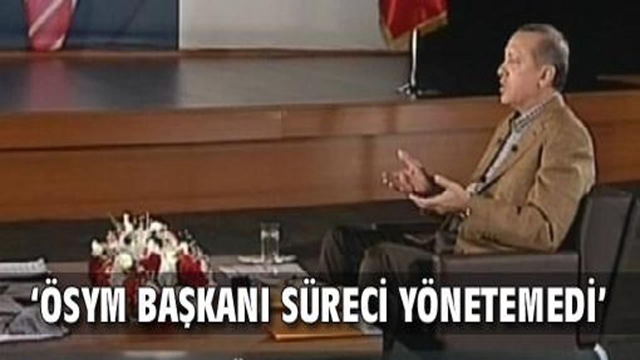 Erdoğan, ÖSYM Başkanını eleştirdi