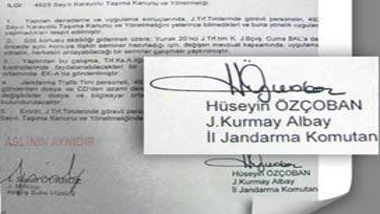 Özçoban imzalı gizli belgeler arazide