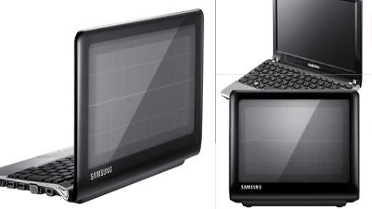 Samsung'dan güneş enerjili netbook