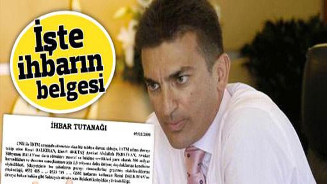 Rüşveti ilk ihbar eden kişi Yalçıntaş çıktı