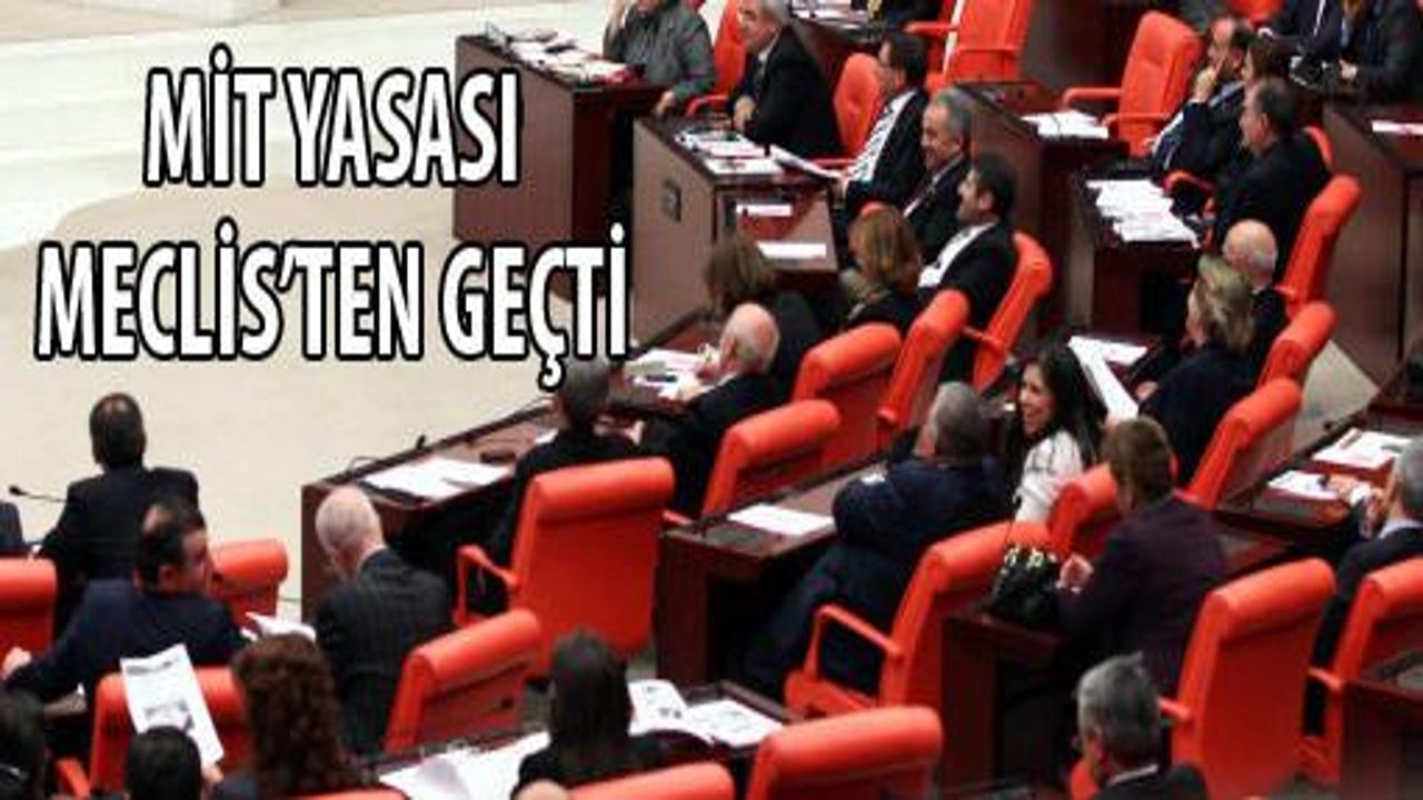 MİT yasası Meclis'te kabul edildi