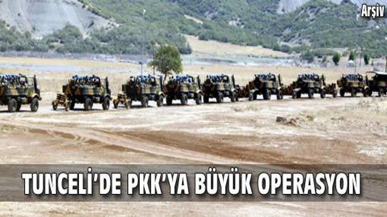 Tunceli'de 4 bin askerle PKK operasyonu