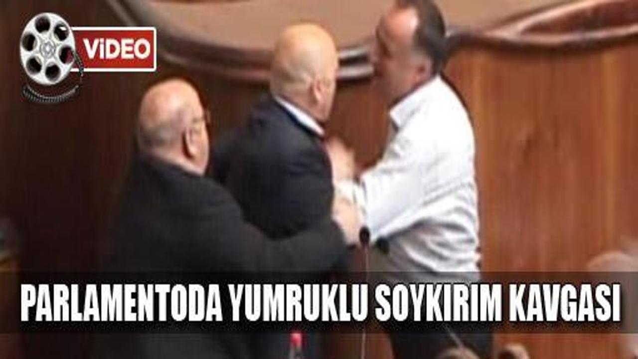 Parlamentoda yumruklu 'soykırım' kavgası