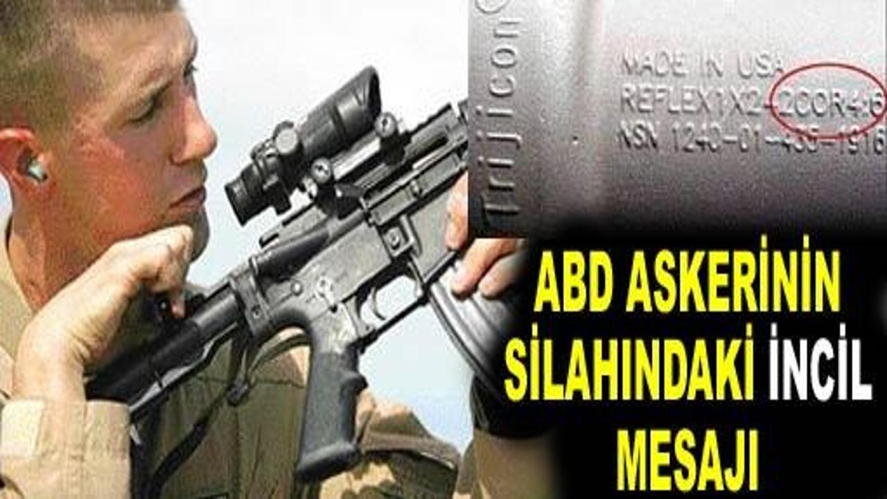 Coni'nin silahında İsa'dan mesaj var