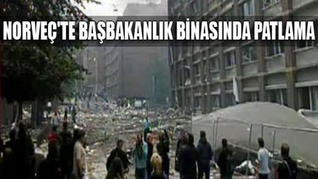 Norveç'te Başbakanlık binasında patlama