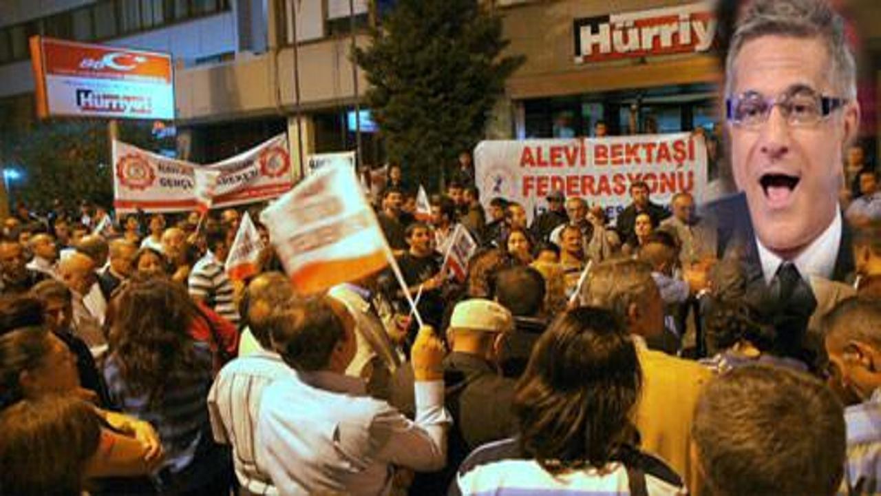 Alevilerden Erbil'e yumurtalı protesto!