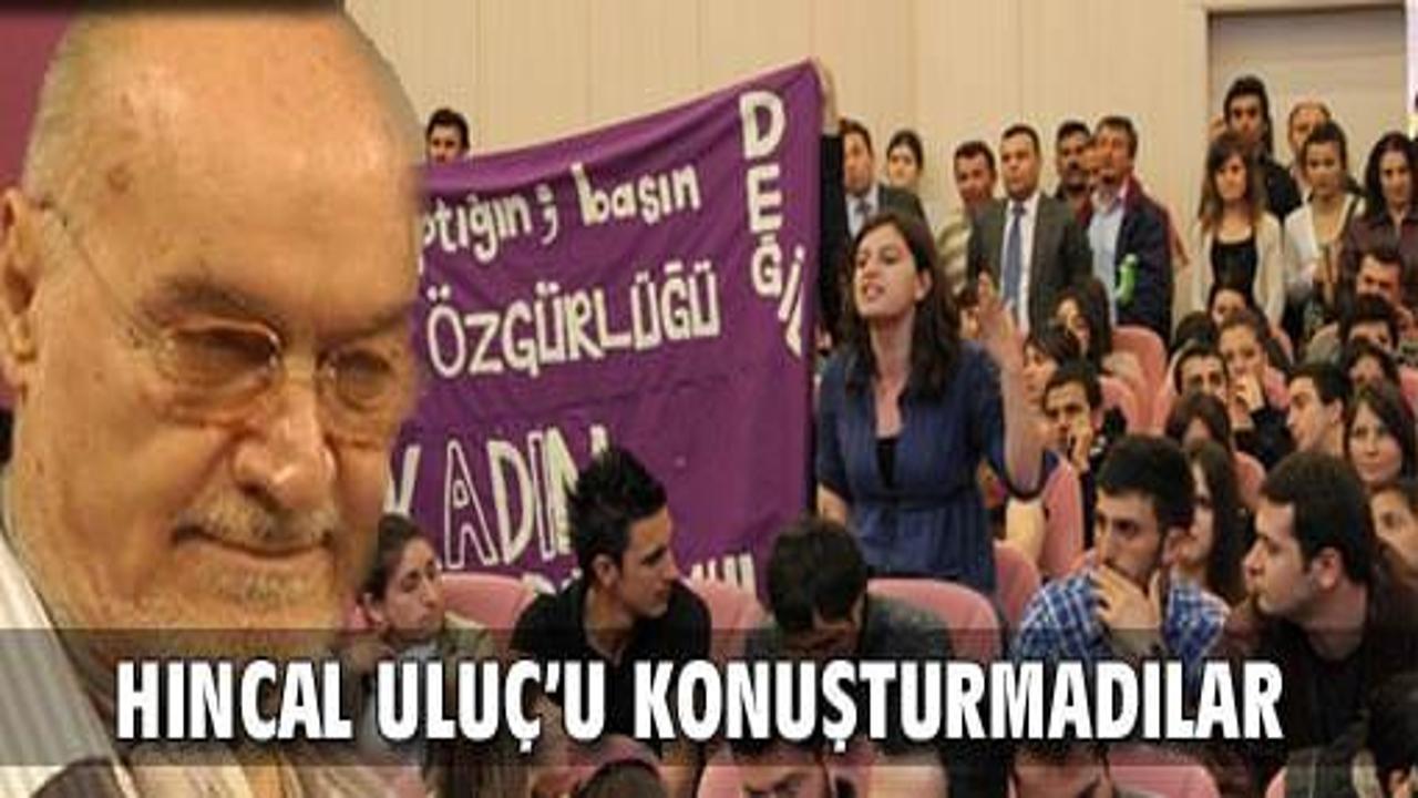 Hıncal Uluç'u İzmir'de konuşturmadılar