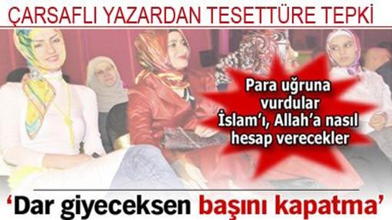 Emine Şenlikoğlu dandik tesettüre çattı VİDEO