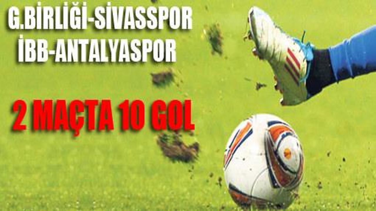 Süper Lig'de 2 maçta 10 gol atıldı