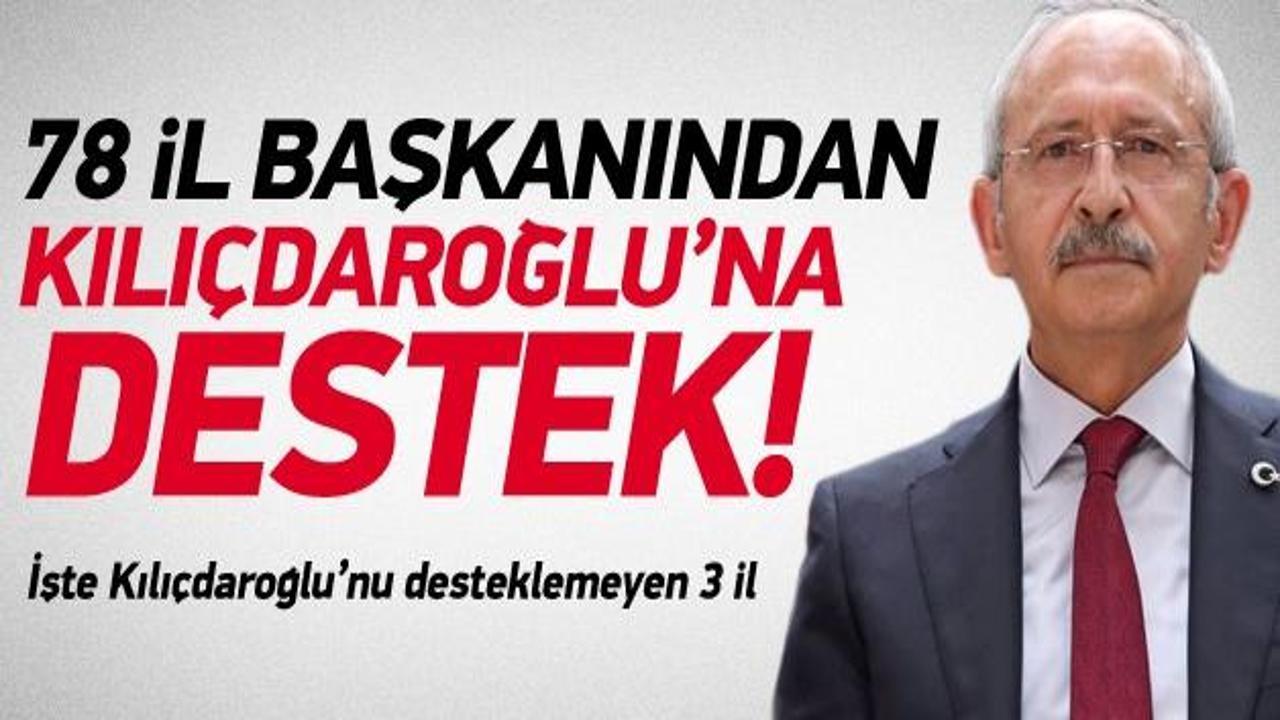 78 il başkanından Kılıçdaroğlu'na destek
