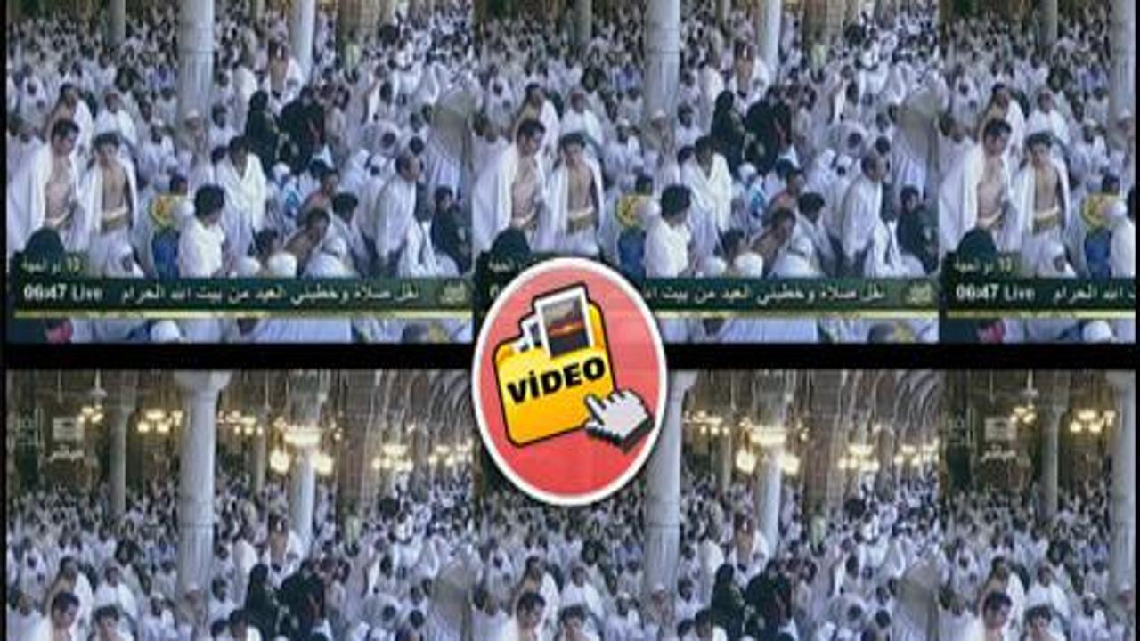 Kabe'de bayram namazı kılındı VİDEO