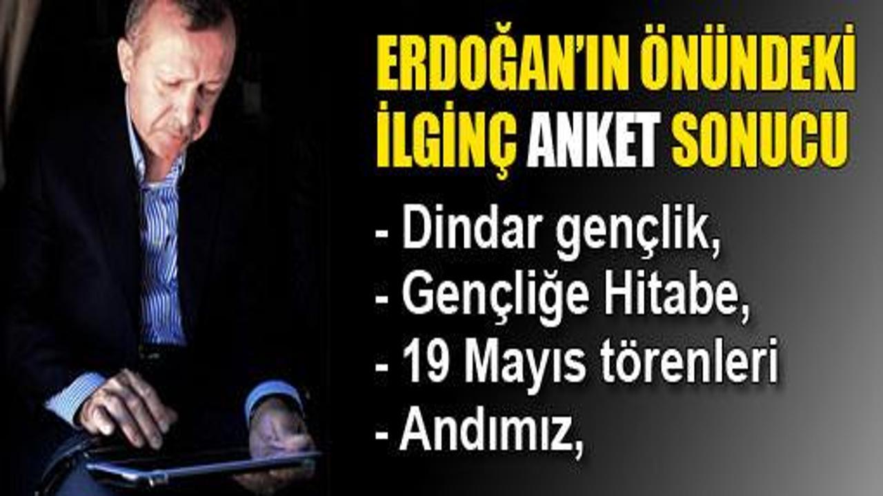 Erdoğan'ın önündeki son anket