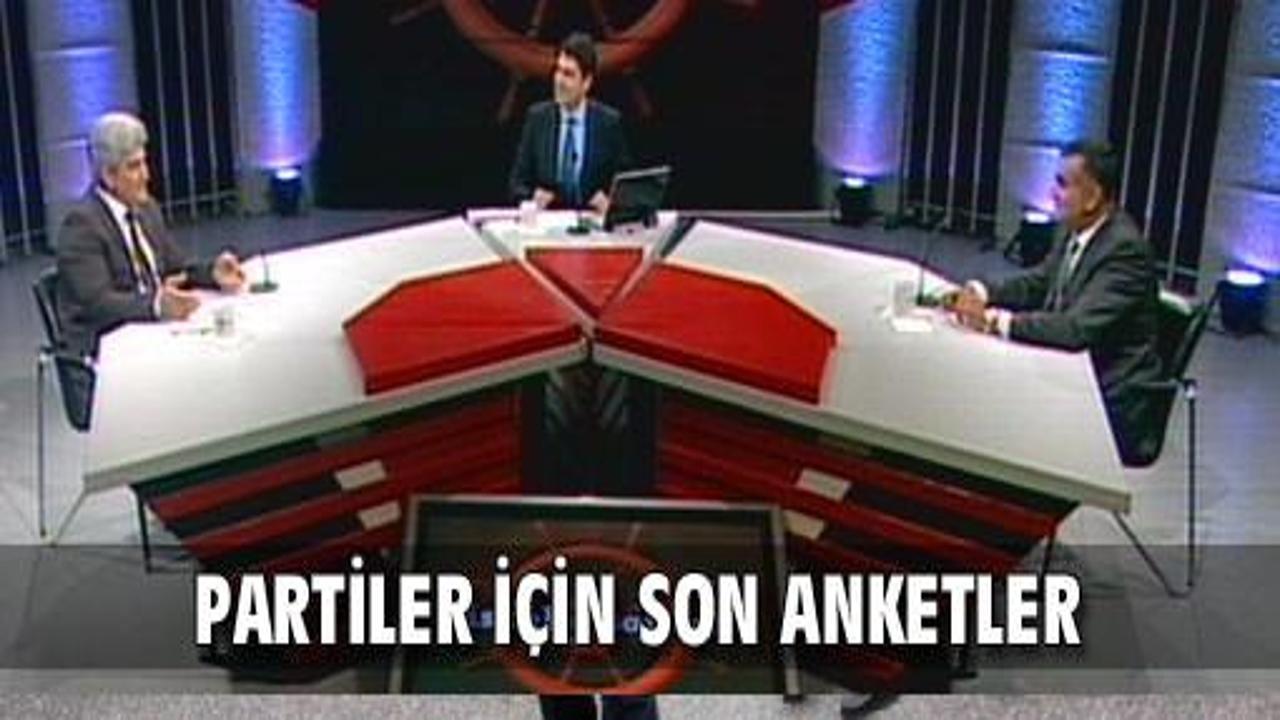 3 ankete göre son oy oranları