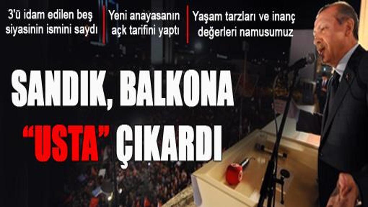 Erdoğan'ın balkon konuşması / VİDEO